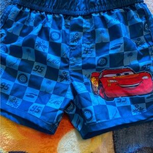 Kids Swim Trunks with Cars Theme